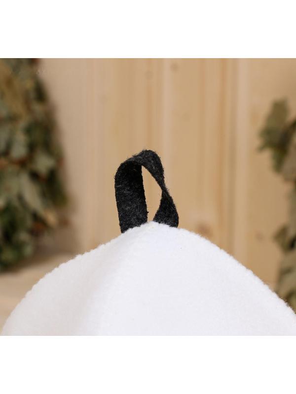 Шапка для бани с аппликацией 