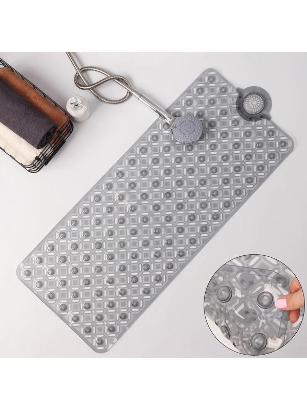 SPA-коврик для ванны на присосках Доляна «Рельеф»,37×88 см, цвет МИКС