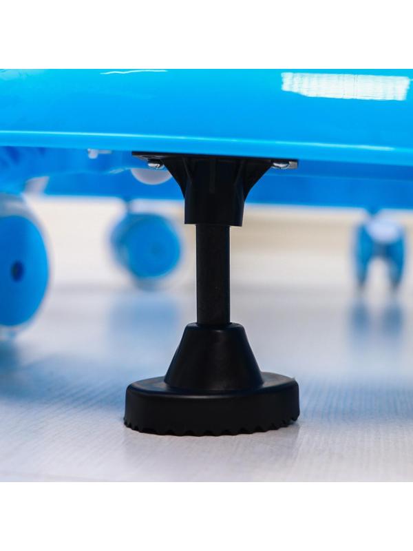 Ходунки «Мишутка», 8 силик. колес, муз., свет, игрушки, голубой