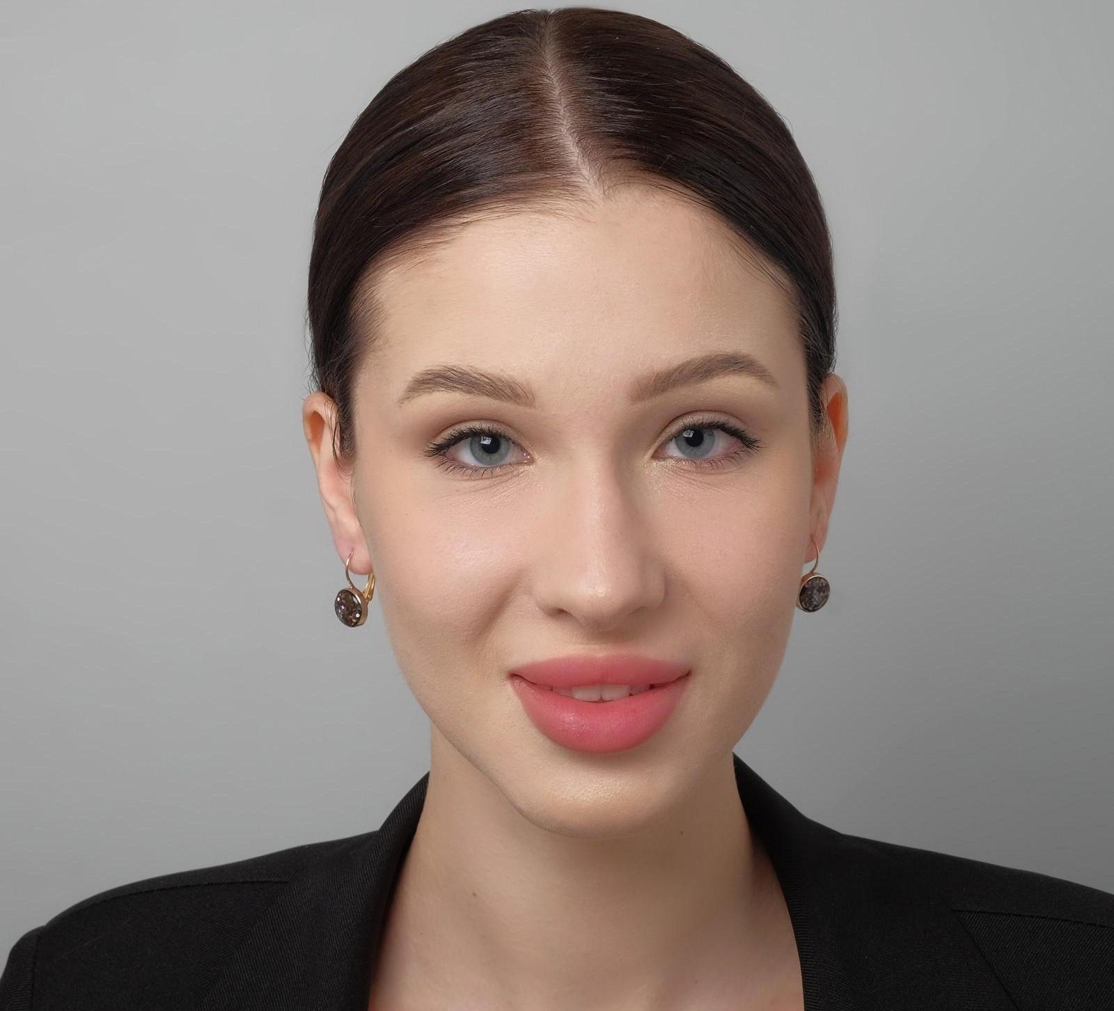 Серьги со стразами 