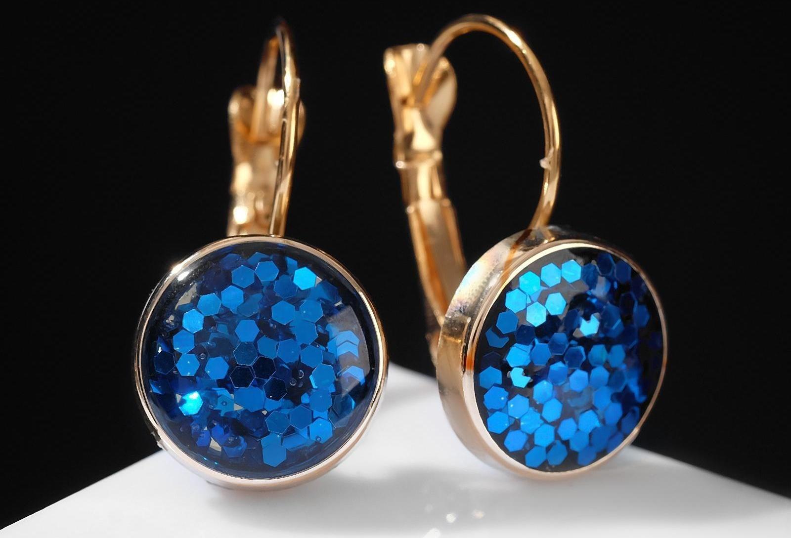 Серьги со стразами 