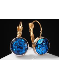 Серьги со стразами 