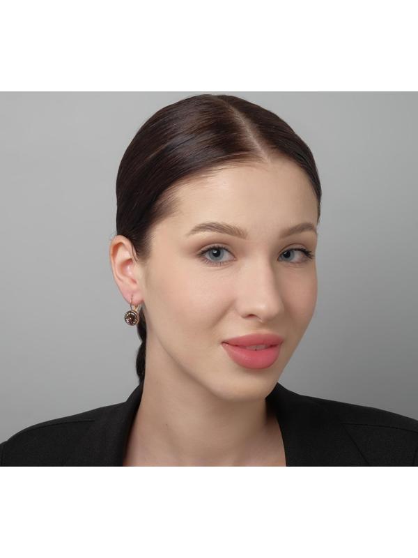 Серьги со стразами 