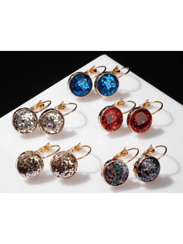 Серьги со стразами 