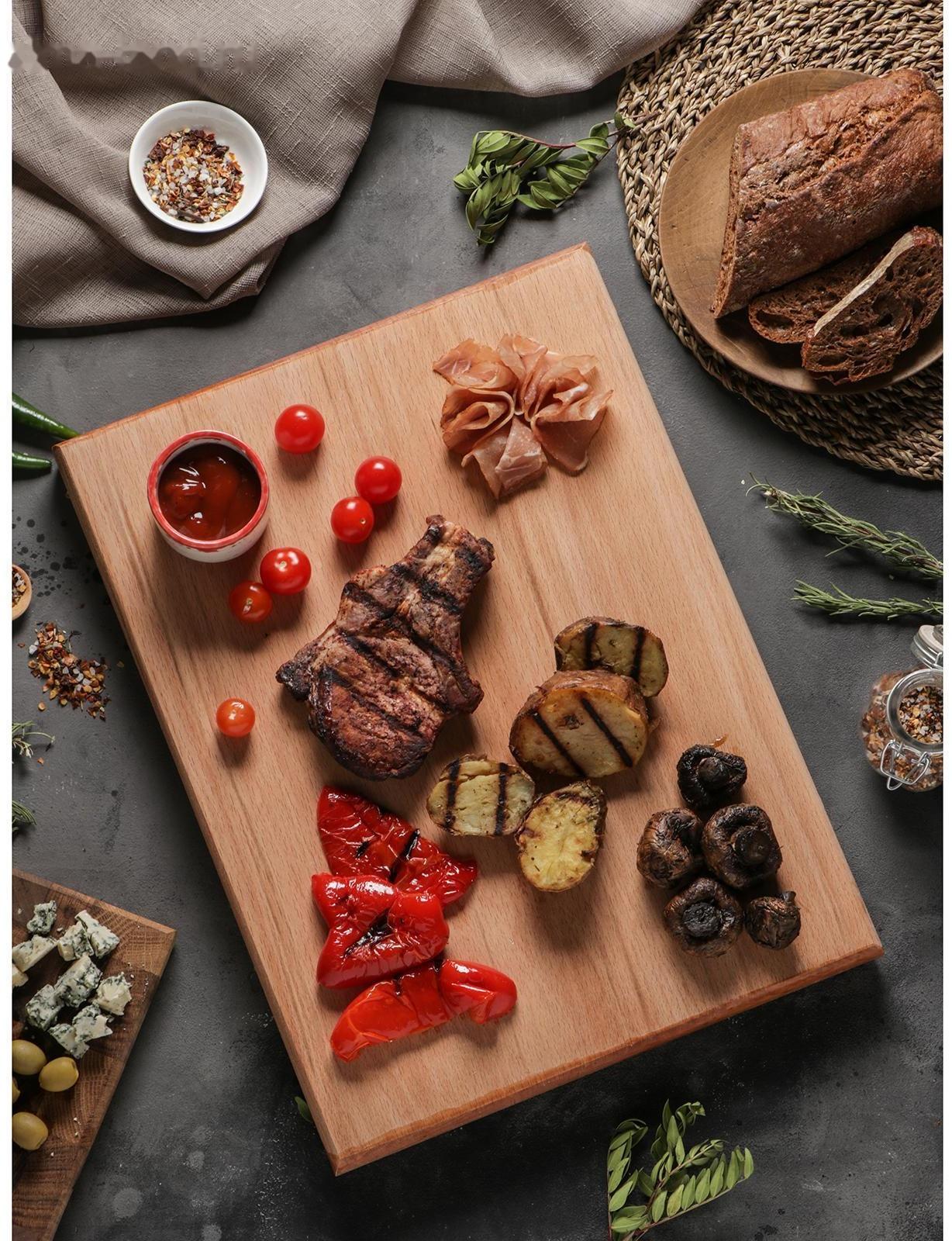 Доска разделочная Mаgistrо, цельный массив бука, 40×30×3 см, толщина 2.5-3 см