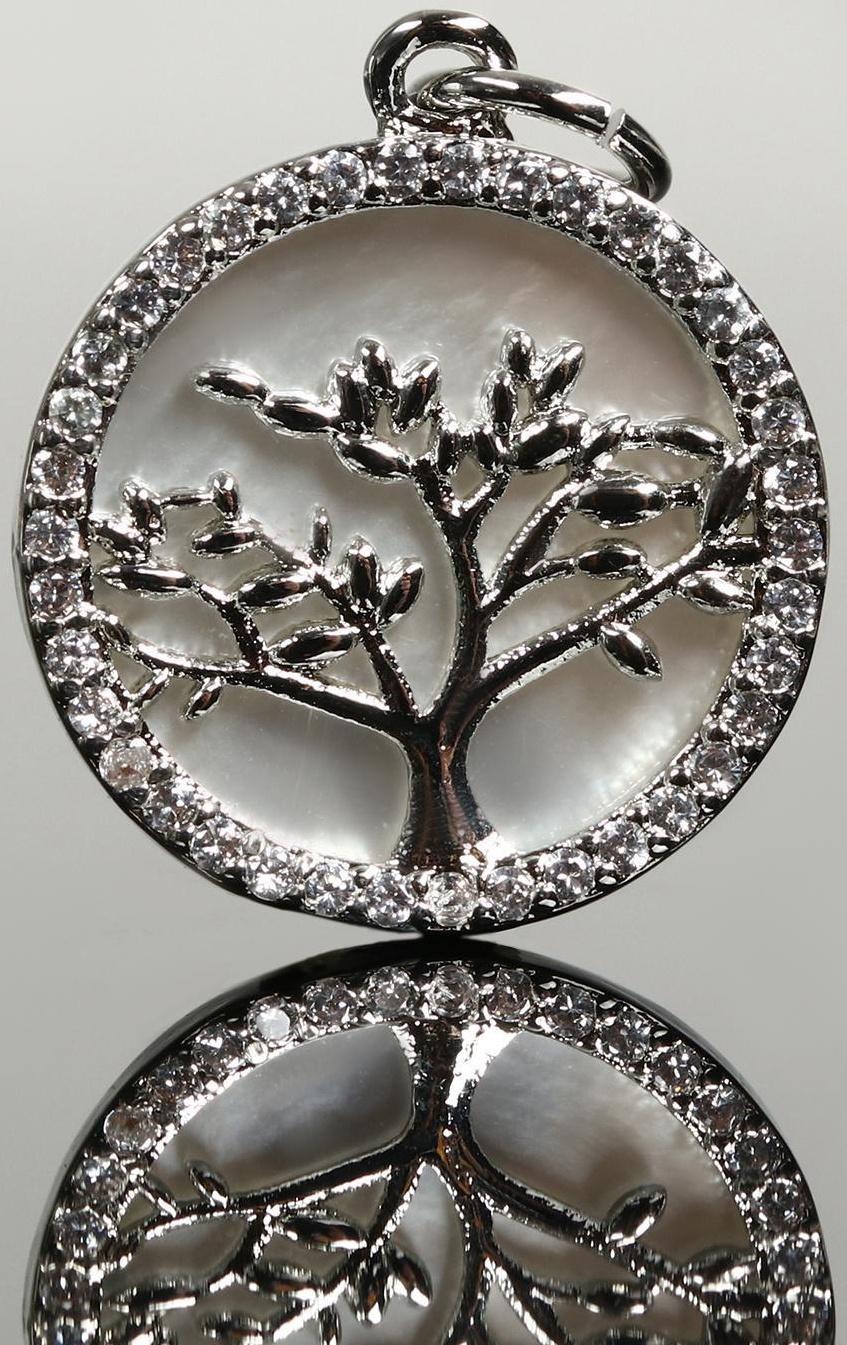 Подвеска родированная 