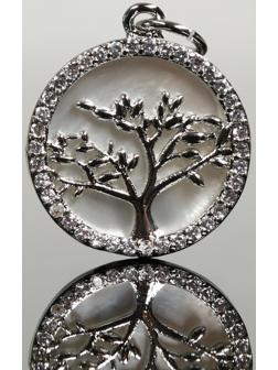 Подвеска родированная 