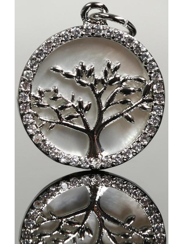 Подвеска родированная 