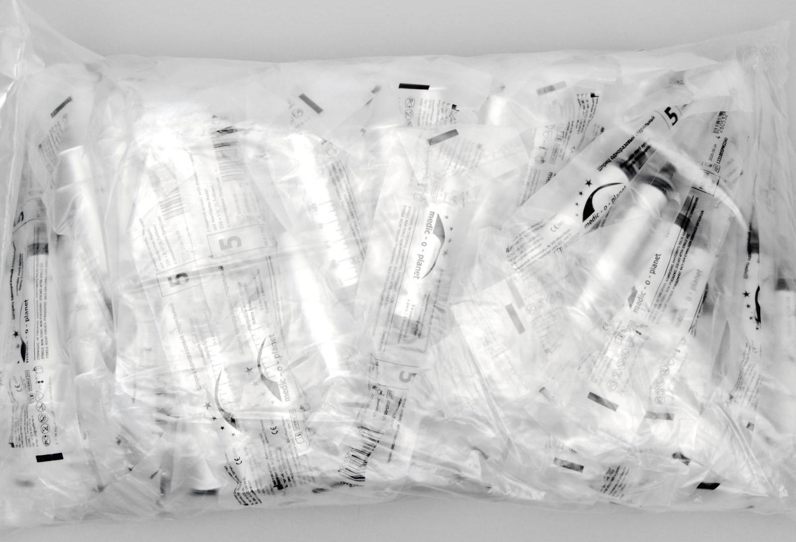 Шприц Medic-o-planet 5,0 мл с иглой 22Gх1 1/2