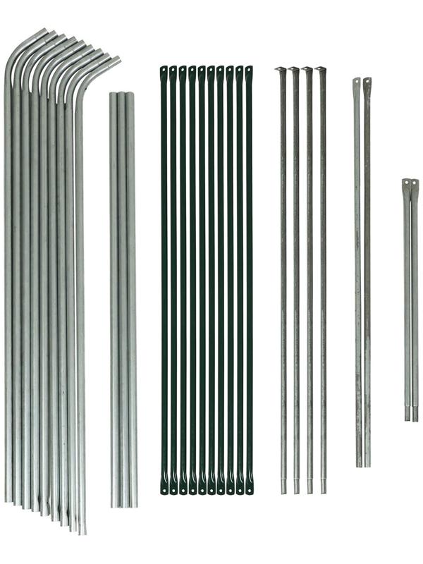 Теплица, 2.5 × 2.45 × 2.1 м, оцинкованный каркас, профиль 25 × 25 мм, спанбонд 90 г/м²