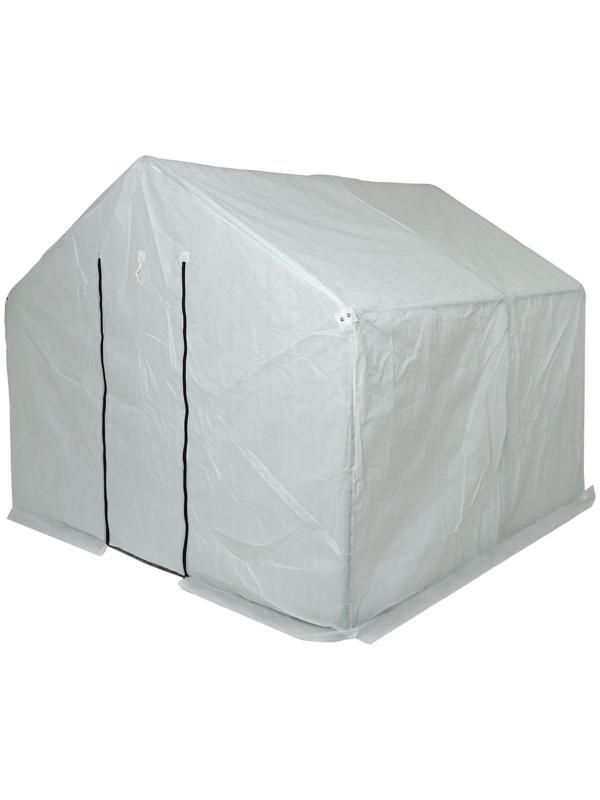 Теплица, 2.5 × 2.45 × 2.1 м, оцинкованный каркас, профиль 25 × 25 мм, спанбонд 90 г/м²