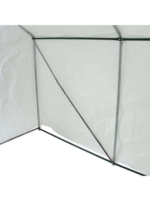 Теплица, 2.5 × 2.45 × 2.1 м, оцинкованный каркас, профиль 25 × 25 мм, спанбонд 90 г/м²