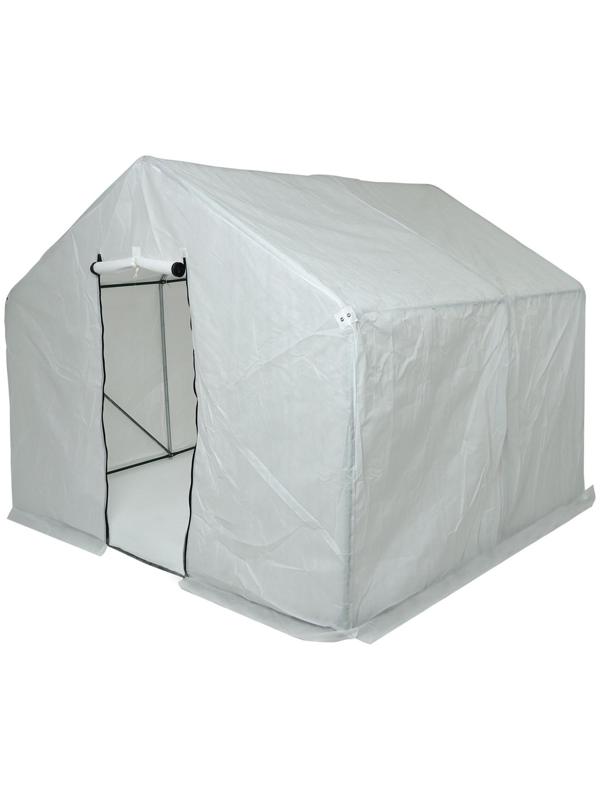 Теплица, 2.5 × 2.45 × 2.1 м, оцинкованный каркас, профиль 25 × 25 мм, спанбонд 90 г/м²