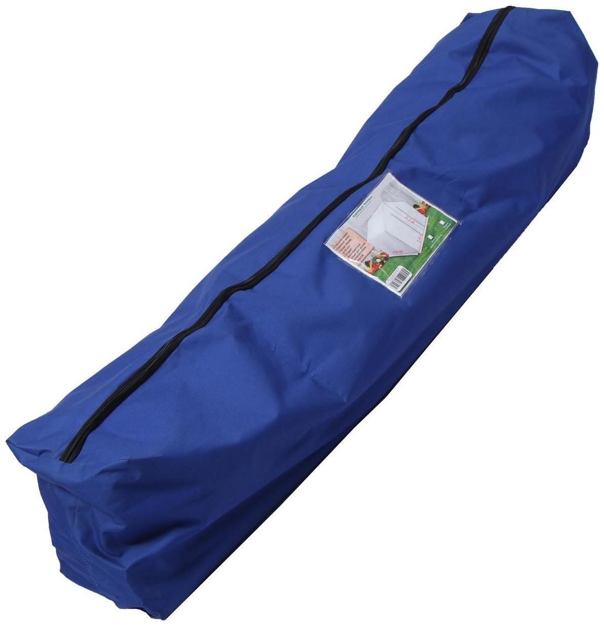 Теплица, 4.9 × 2.45 × 2.1 м, оцинкованный каркас, профиль 25 × 25 мм, спанбонд 90 г/м²