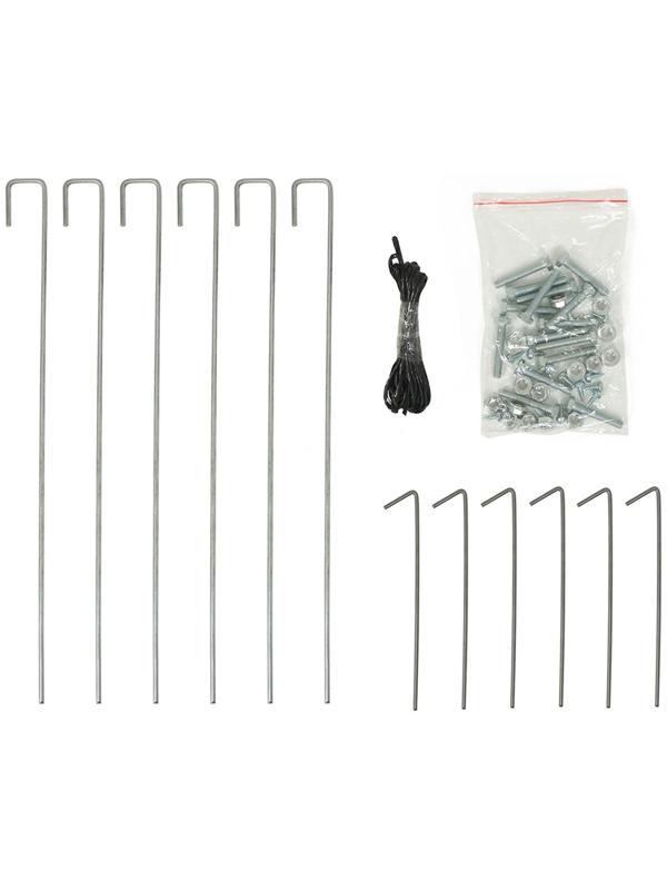 Теплица, 4.9 × 2.45 × 2.1 м, оцинкованный каркас, профиль 25 × 25 мм, спанбонд 90 г/м²