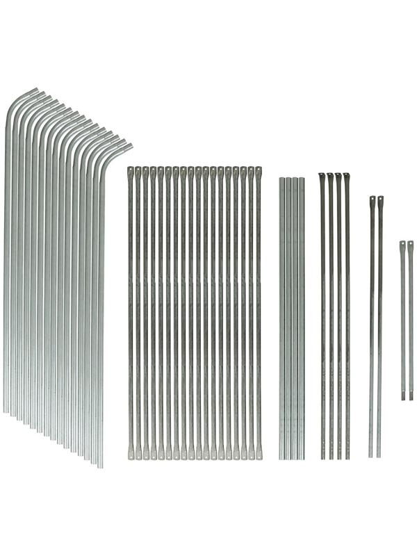 Теплица, 4.9 × 2.45 × 2.1 м, оцинкованный каркас, профиль 25 × 25 мм, спанбонд 90 г/м²