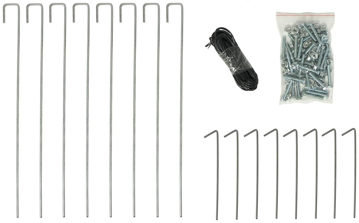 Теплица, 6.1 × 2.45 × 2.1 м, оцинкованный каркас, профиль 25 × 25 мм, спанбонд 90 г/м²