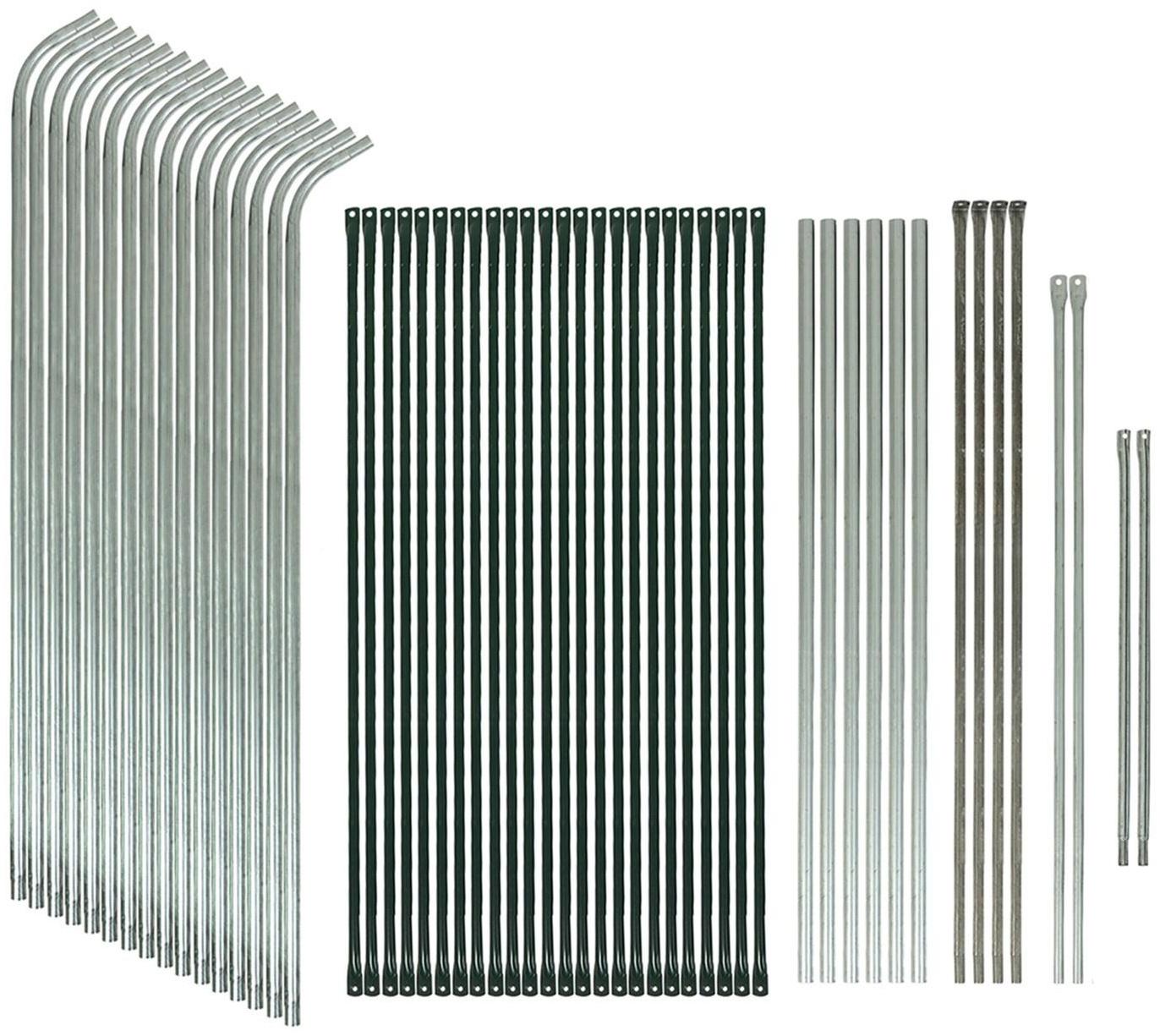 Теплица, 6.1 × 2.45 × 2.1 м, оцинкованный каркас, профиль 25 × 25 мм, спанбонд 90 г/м²