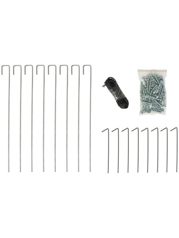 Теплица, 6.1 × 2.45 × 2.1 м, оцинкованный каркас, профиль 25 × 25 мм, спанбонд 90 г/м²