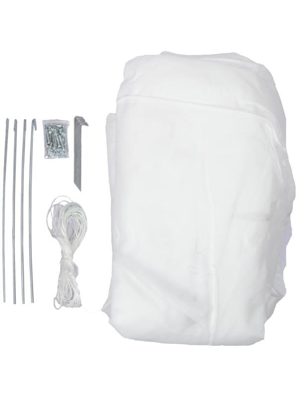 Теплица, 6.1 × 2.45 × 2.1 м, оцинкованный каркас, профиль 25 × 25 мм, спанбонд 90 г/м²