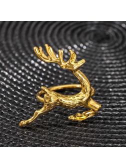 Кольцо для салфетки «Олень», 4,5×6 см, цвет золотой