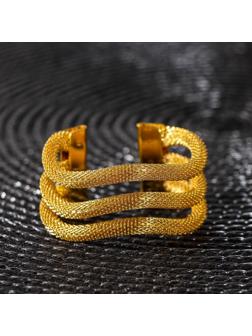 Кольцо для салфетки «Трипл», 5×4,5×2,5 см, цвет золотой