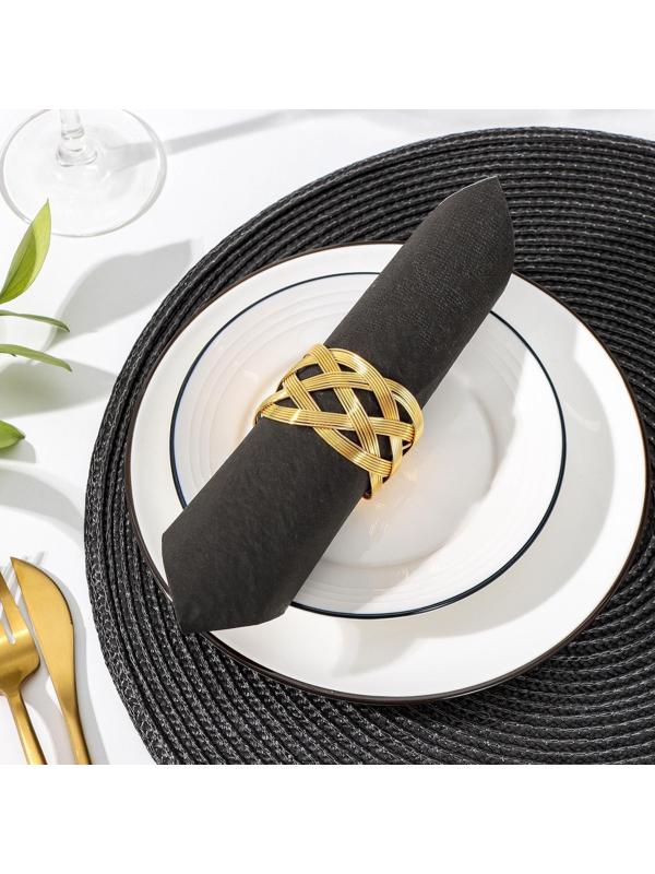 Кольцо для салфетки «Сфера», 3,5×4,5×5,5 см, цвет золотой