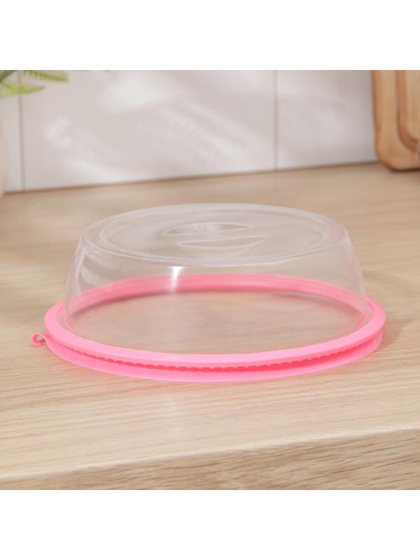 Крышка силиконовая для СВЧ, 20×20×6 см, цвет МИКС