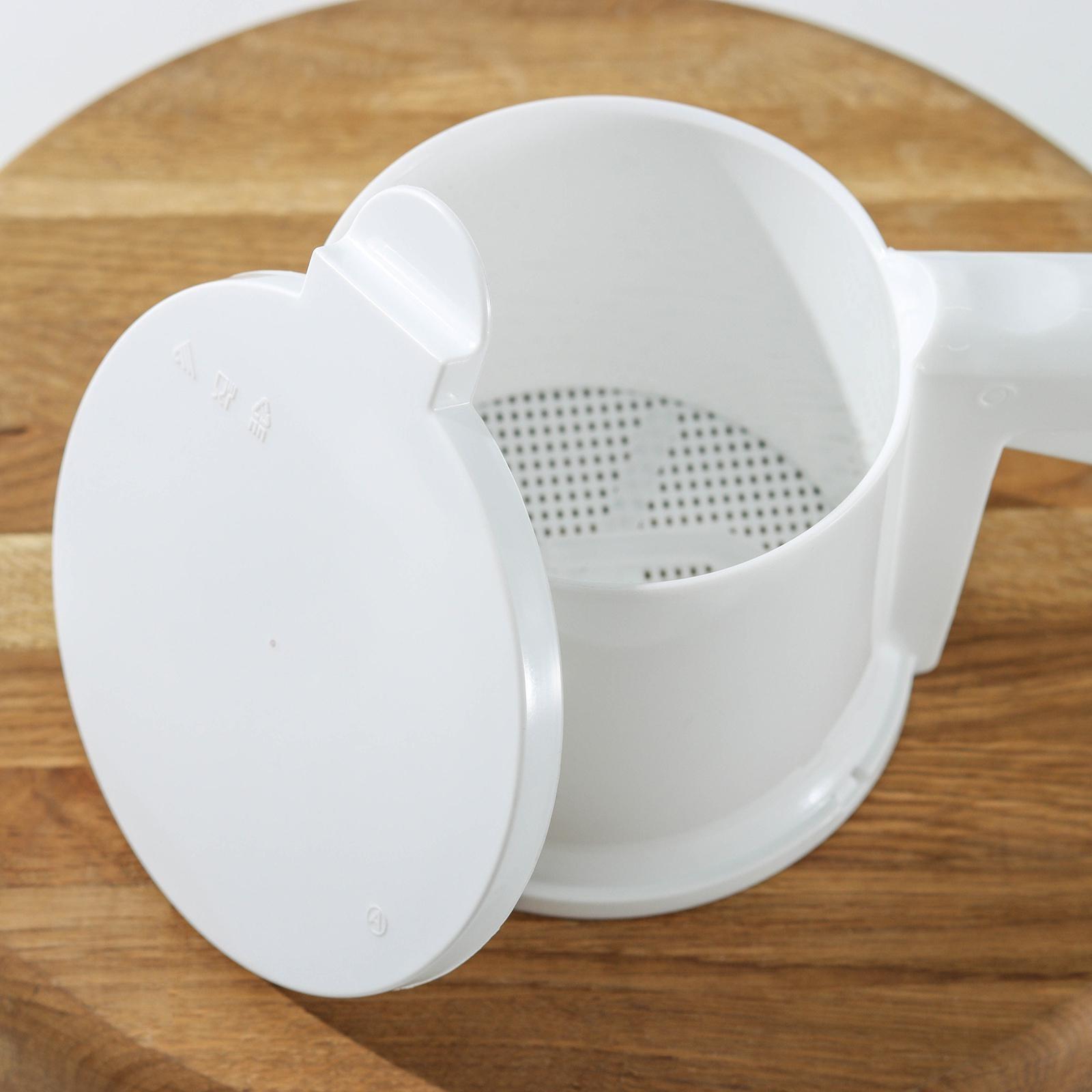 Просеиватель для муки Альтернатива, 22×12 см, цвет белый