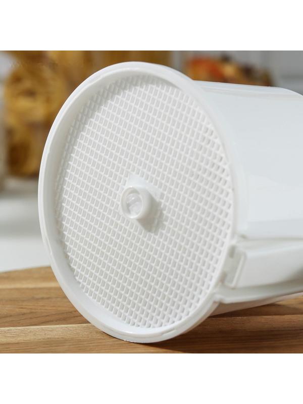 Просеиватель для муки Альтернатива, 22×12 см, цвет белый