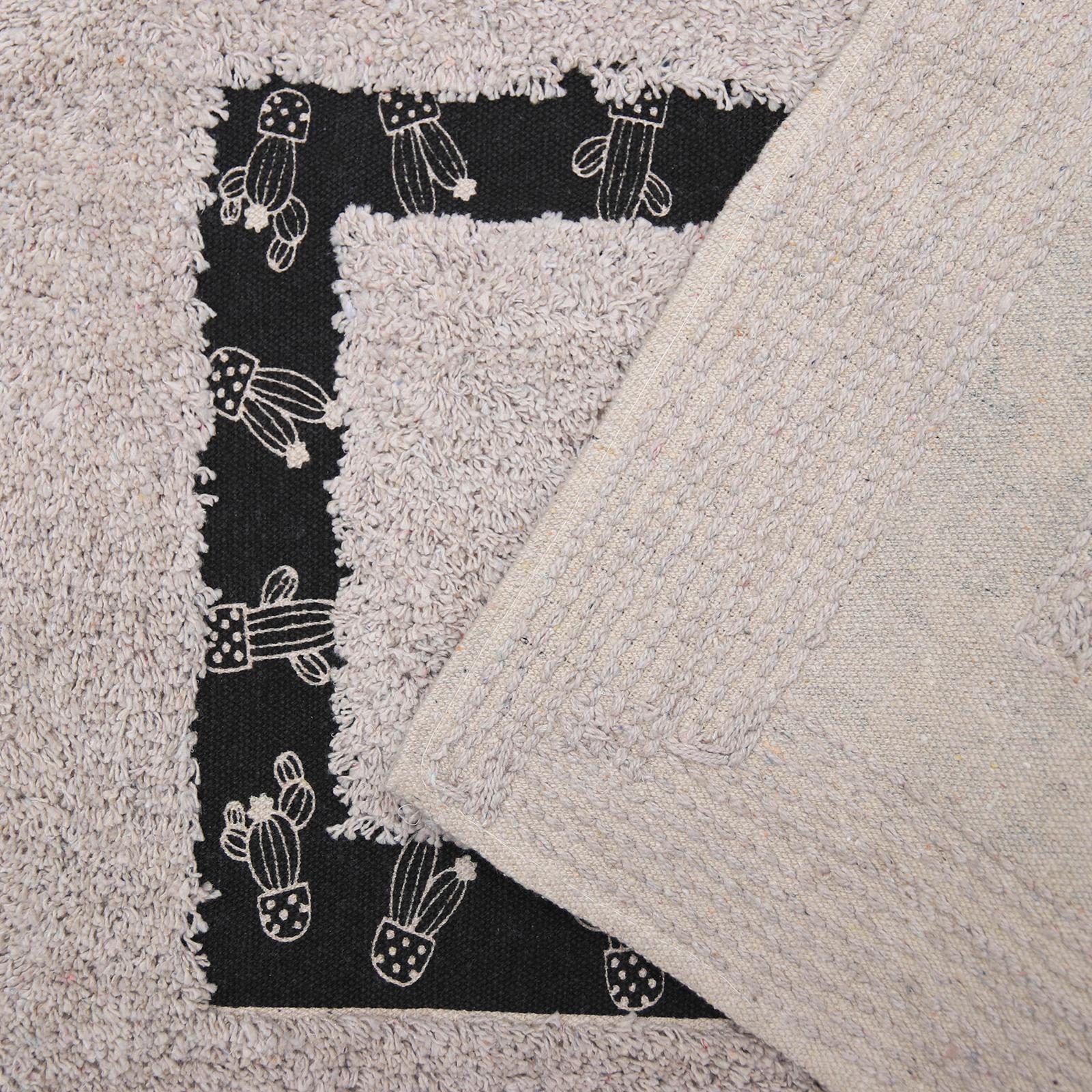 Коврик для ванной «Кактус», 40×60 см, 900 г/м2, 100% хлопок, цвет бежевый