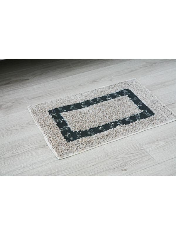 Коврик для ванной «Кактус», 40×60 см, 900 г/м2, 100% хлопок, цвет бежевый