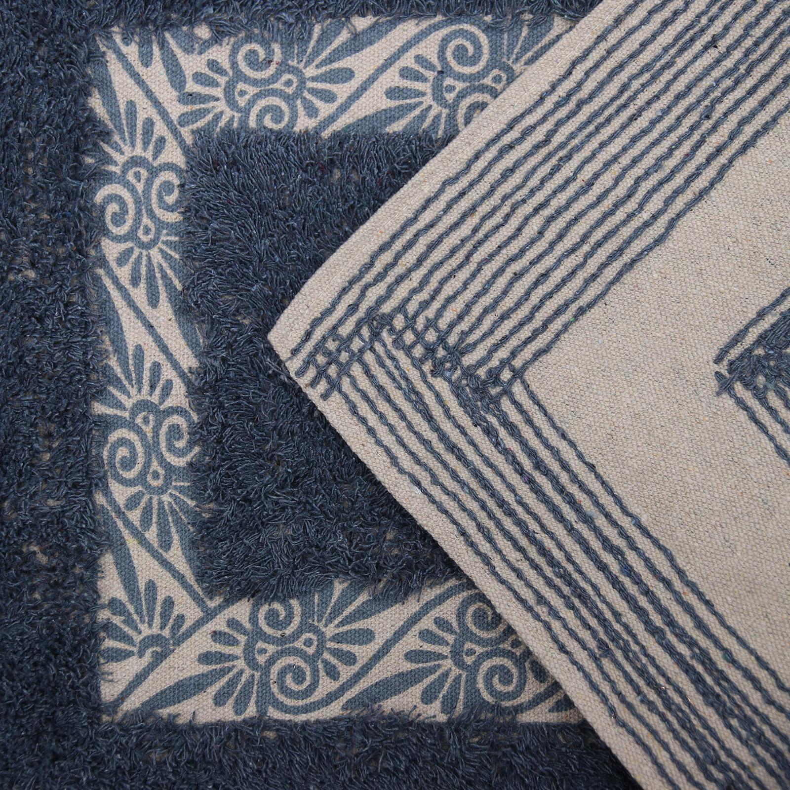 Коврик для ванной «Вензель», 40×60 см, 900 г/м2, 100% хлопок, цвет серый