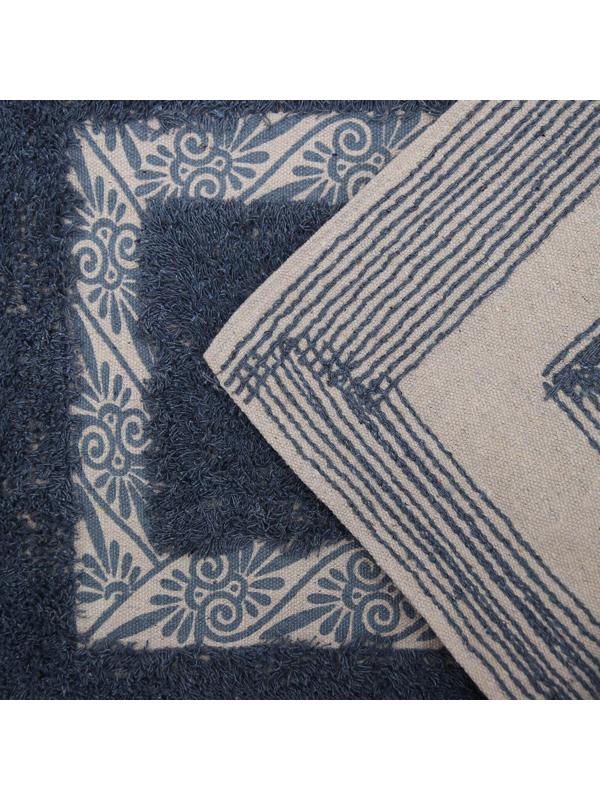 Коврик для ванной «Вензель», 40×60 см, 900 г/м2, 100% хлопок, цвет серый