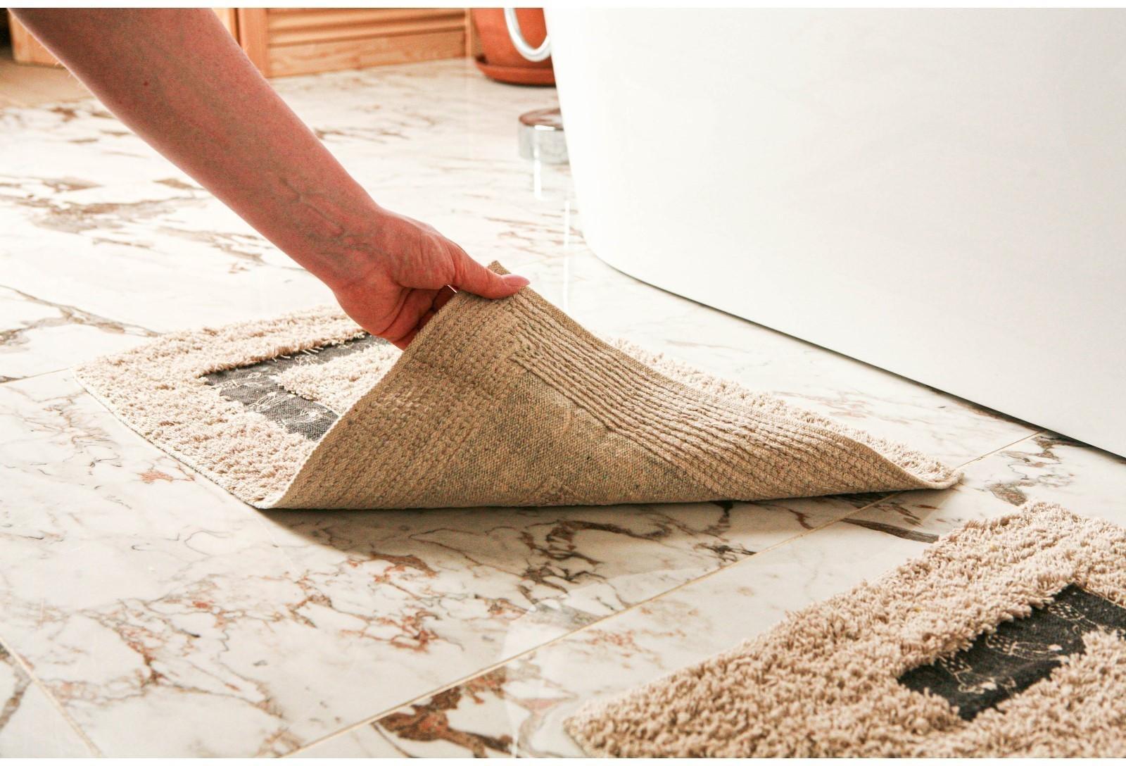 Набор ковриков для ванны и туалета Доляна «Кактус», 2 шт: 40×40, 40×6 см0, 900 г/м2, 100% хлопок, цвет бежевый