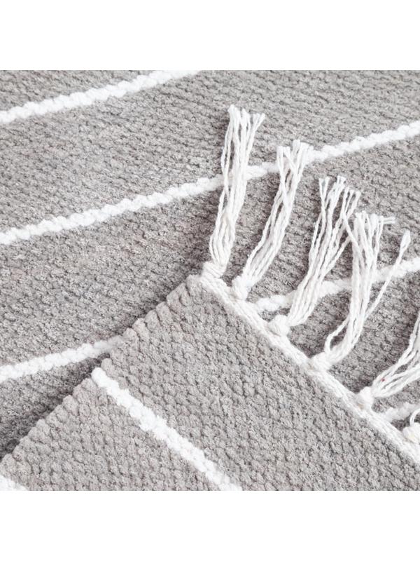 Ковер Strip Grey 60х100 ± 3 см, 1400 гр/м2, 100% хлопок