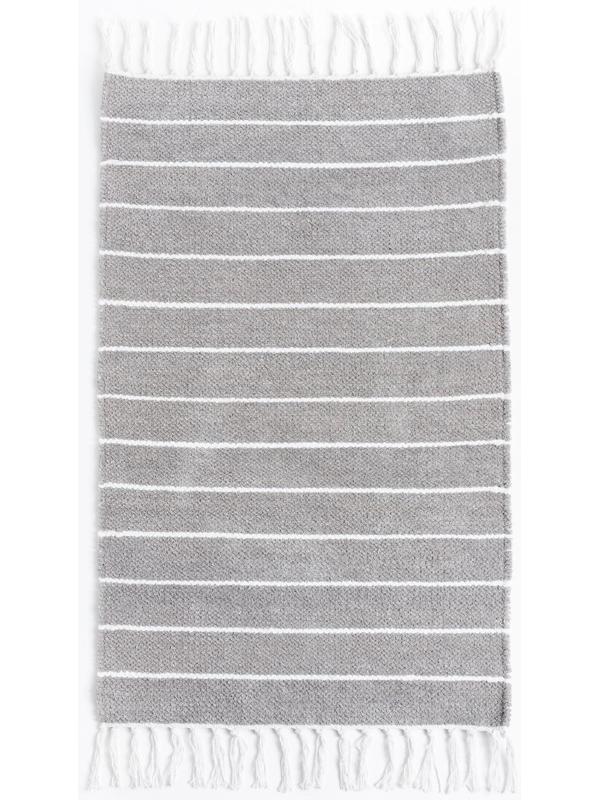 Ковер Strip Grey 60х100 ± 3 см, 1400 гр/м2, 100% хлопок