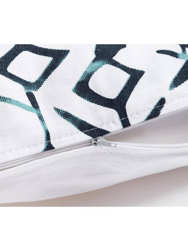 Наволочка декоративная 40х40 см, Ethnos mint, 100% хлопок