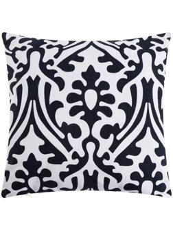 Наволочка декоративная 40х40 см, Monograms black, 100% хлопок