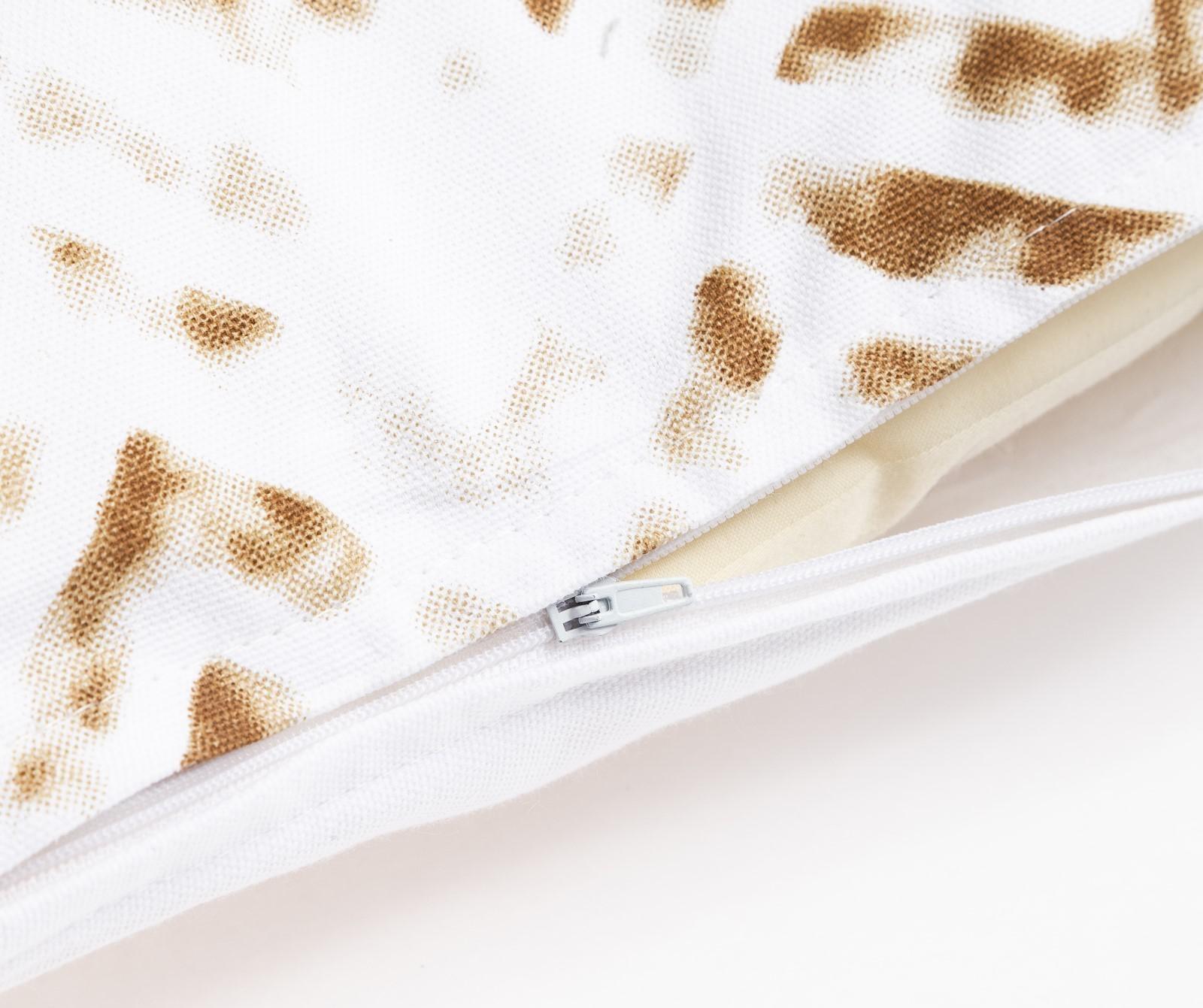 Наволочка декоративная 40х40 см, Zigzags beige, 100% хлопок