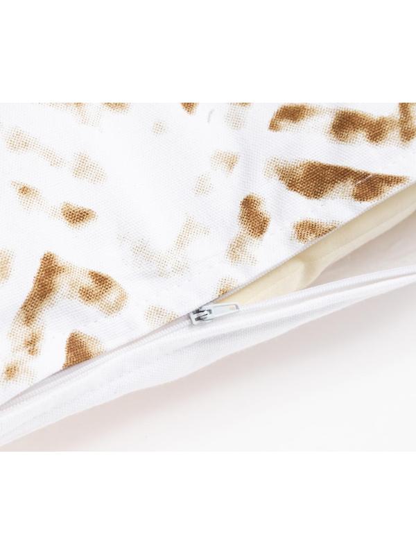 Наволочка декоративная 40х40 см, Zigzags beige, 100% хлопок