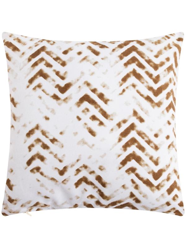 Наволочка декоративная 40х40 см, Zigzags beige, 100% хлопок