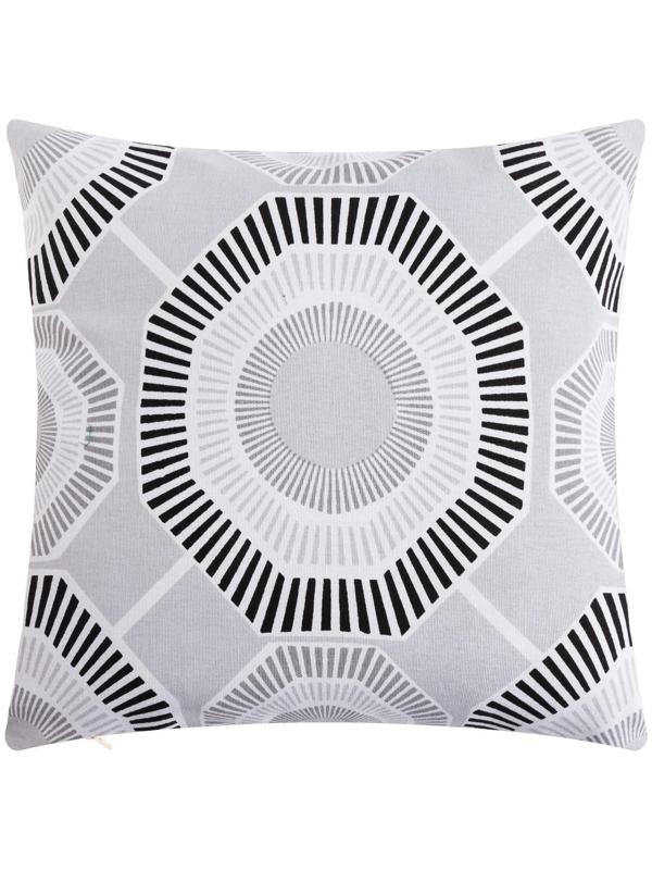 Наволочка декоративная 40х40 см, Circle black, 100% хлопок