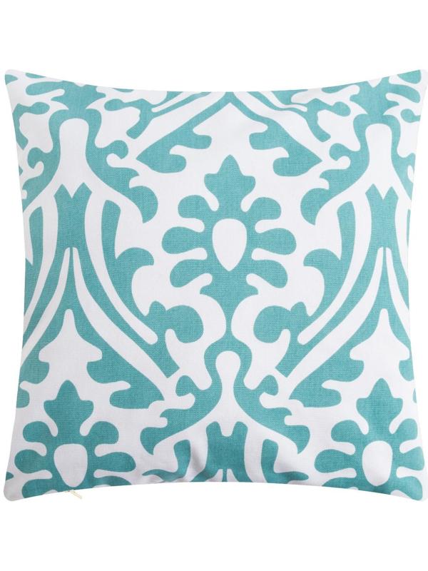 Наволочка декоративная 40х40 см, Monograms mint, 100% хлопок