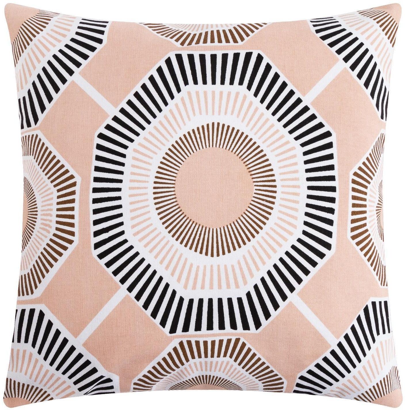 Наволочка декоративная 40х40 см, Circle powdery, 100% хлопок