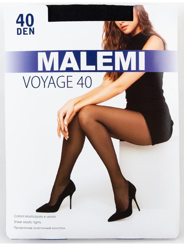 Колготки женские капроновые, MALEMI Voyage 40 ден, цвет чёрный (nero), размер 2