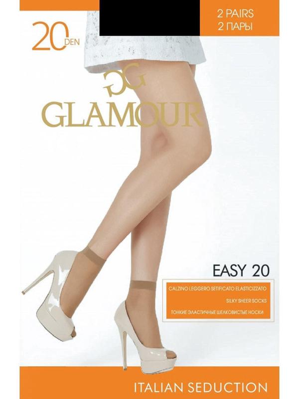 Носки женские (2 пары) GLAMOUR Easy 20 ден цвет бежевый (daino)