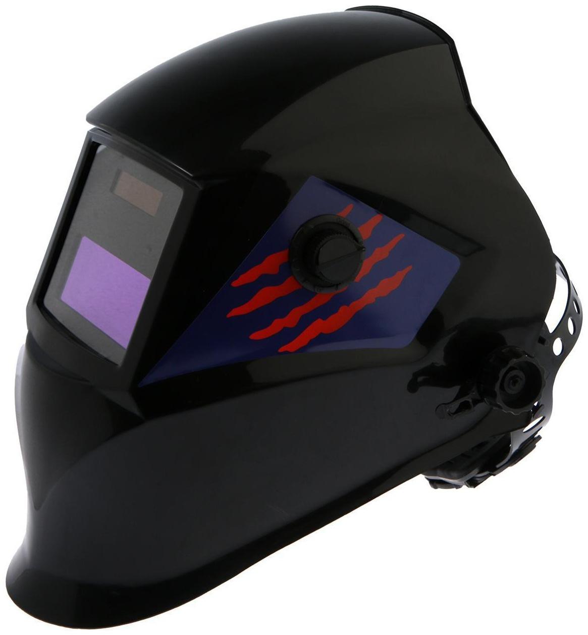 Маска сварщика ТУНДРА Pro Ф4, хамелеон, 90х35 мм, DIN 4/9-13, внешняя регулировка, Li п/п