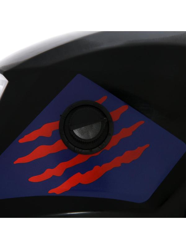 Маска сварщика ТУНДРА Pro Ф4, хамелеон, 90х35 мм, DIN 4/9-13, внешняя регулировка, Li п/п