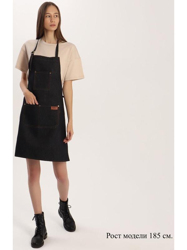 Фартук для мастера, джинсовый, цвет синий